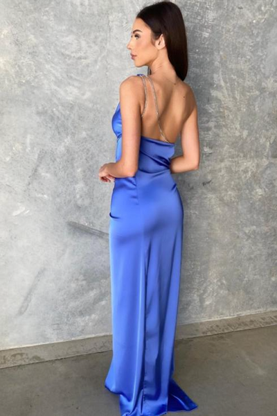 Samira Dress - Pacific Blue
