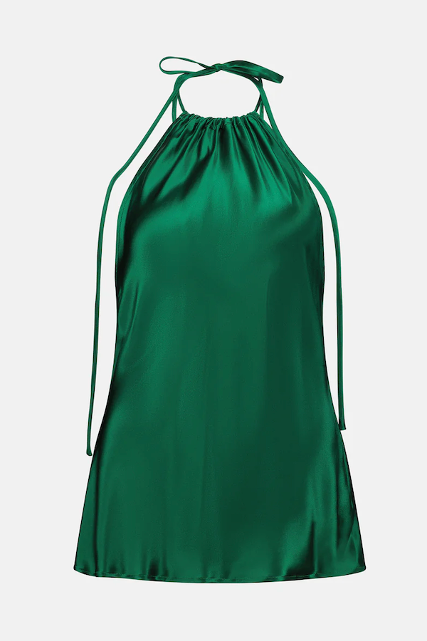 Walter Halter Top - Emerald Green