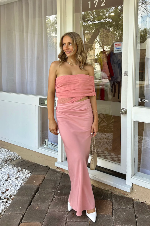 chinese dress ladies Benni - Nico Off Shoulder Maxi Dress main image 1