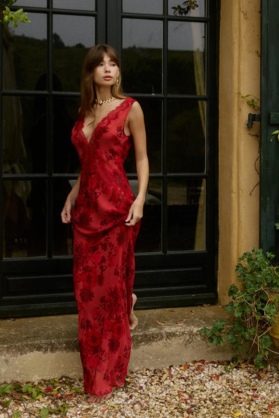 Juliette Maxi Dress in Rosé