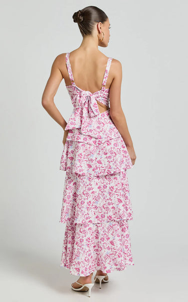 Lorma Midi Dress Pink