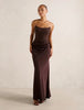 Isra Drape Strapless Maxi - Runway Rentals