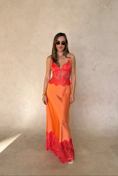 Lilah Maxi Dress Orange