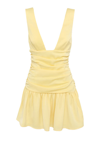 Flora Mini Dress Yellow