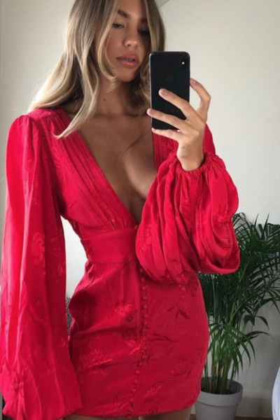 Isabella Dress - Red